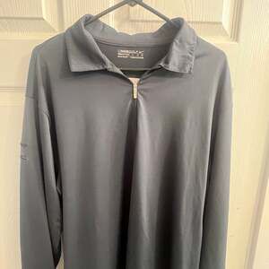 Nike Golf Men's 1/4 Zip Dri-Fit Long Sleeve Pullover Size L Vented Back